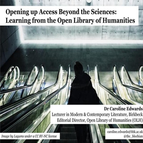 MOA 2015, Keynote - Opening up Access  Beyond the Sciences 