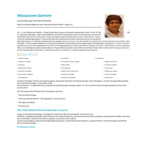 Moazzam samim  graphic designer