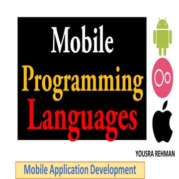 MobApp - Mobile Programming Languages.pdf