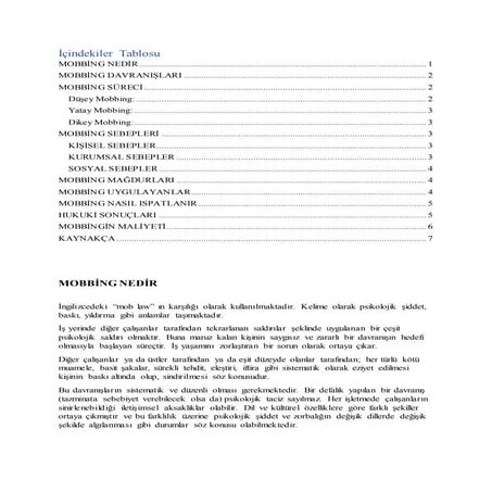 Mobbing