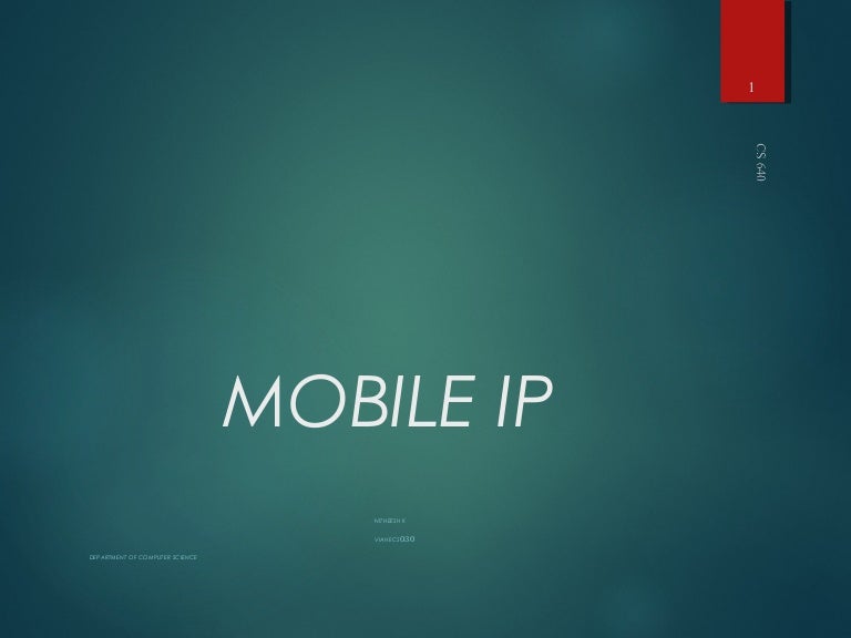 Mobile IP
