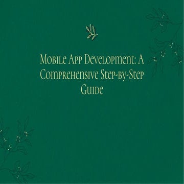 Step by Step Guide to Mobile App Development Process