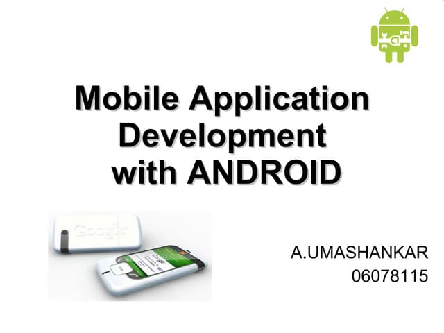 Mobile Application Development With Android