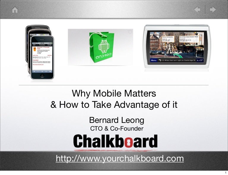 Why Mobile Matters & How to Take Advantage of It
