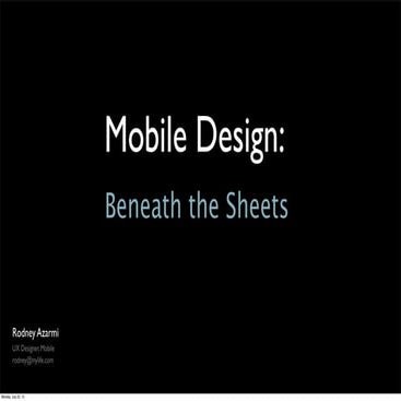 Mobile beneath-the-sheets