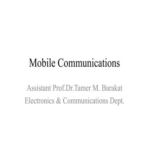Mobile cellular-telecommunication-system-revised