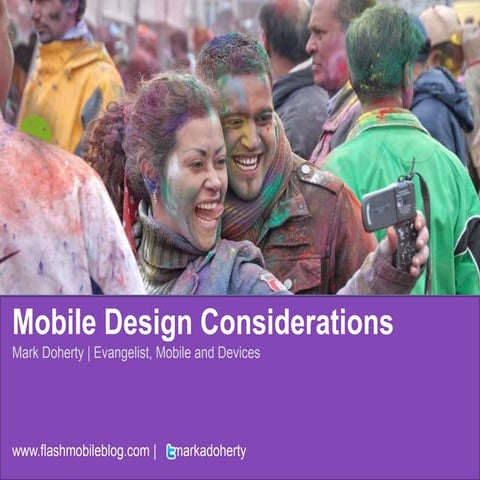 Mobile Design Considerations - India
