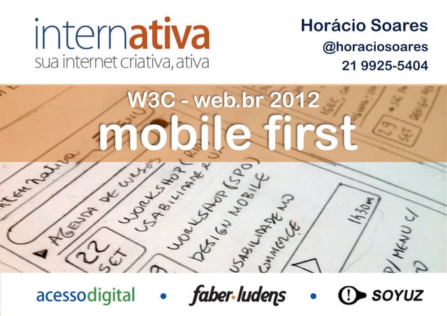 Mobile first - W3C WEB.BR 2012