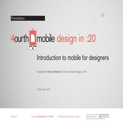 Introduction to Mobile for (Web) Designers