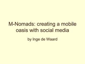 Mobile Nomads and Social Media, Fredericton, NB, Canada