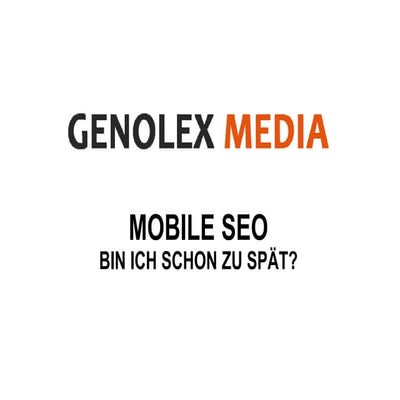Mobile - Bin ich schon zu spät?