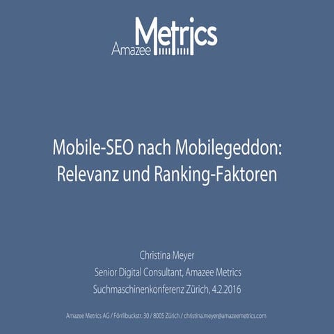 Mobile-SEO nach Mobilegeddon: Relevanz und Ranking-Faktoren
