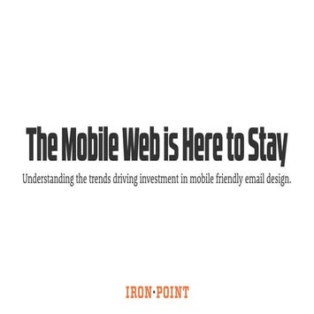 The Mobile Web is Here to Stay