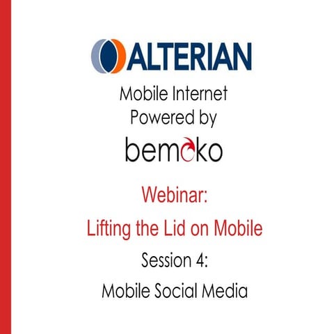 Mobile   social media