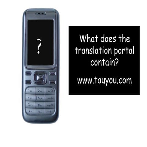 Mobile translation portal