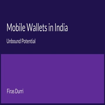 Mobile Wallets in India: Growth Opportunities