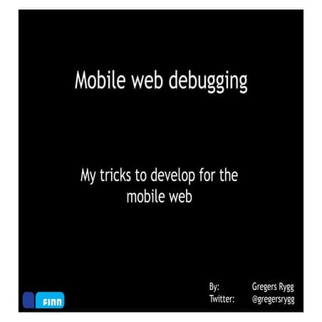 Mobile web-debug