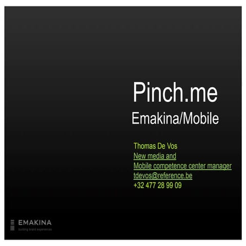 Emakina Academy 19 : Thomas de Vos presentation