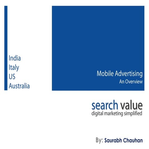 Mobile Advertising   An Overview