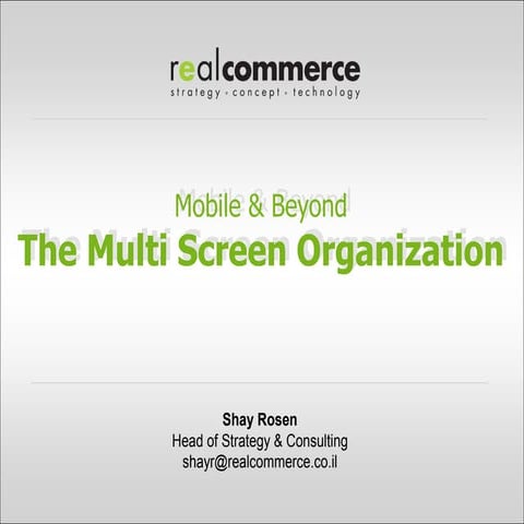 IBM Worklight - Enterprise level mobile development and management