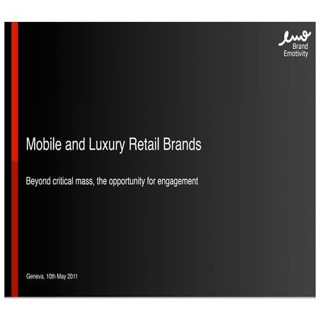 Mobile and Luxury Retail Brands