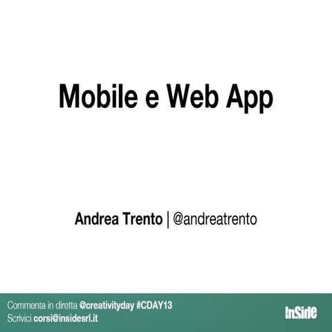 Mobile and web app Andrea Trento