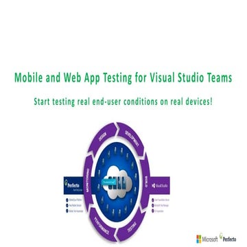 Mobile and Web App Testing for Visual Studio Teams