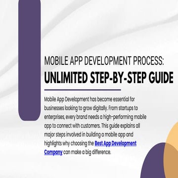 Mobile App Development Process: A Complete Step-by-Step Guide for Businesses ...