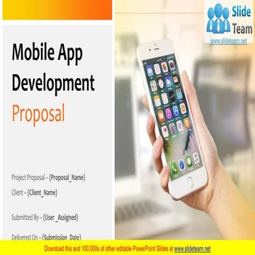 Mobile App Development Proposal PowerPoint Presentation Slides