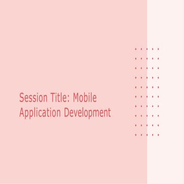 Mobile Application Frameworks: Native and Flutter