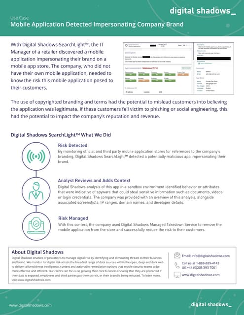 Digital Shadows Shadow Search | PDF
