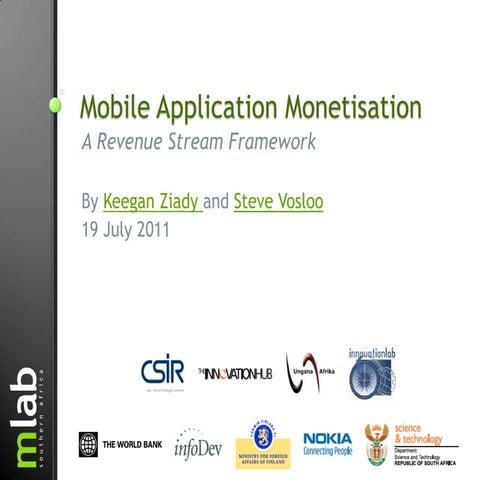 Mobile Application Monetisation: A Revenue Model