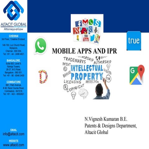 Mobile applications and ipr | PPT