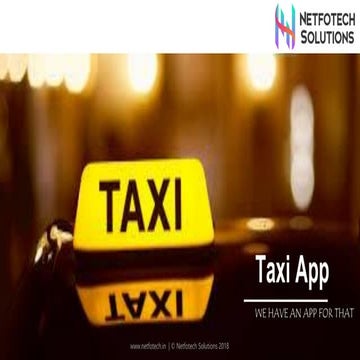 Taxi Mobile Application 