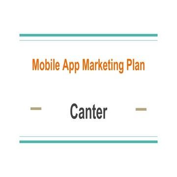 Mobile app marketing plan