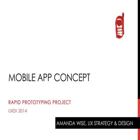 Mobile app rapid prototype UX concept   Amanda Wise