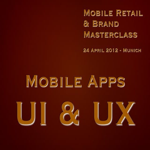 Mobile Apps: UI & UX