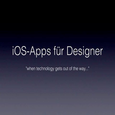 Mobile Apps für Designer