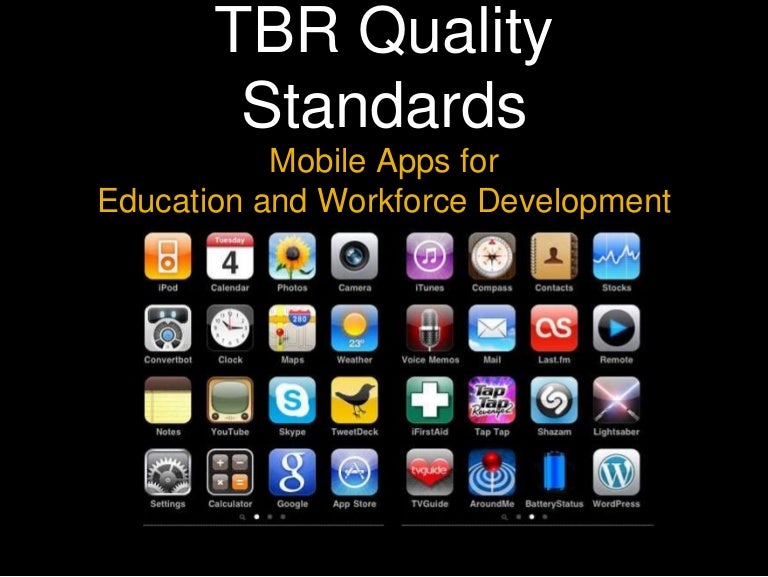 Mobile Apps Quality Standards for Education
