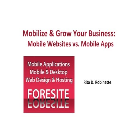 Mobile appsvsmobilewebsites