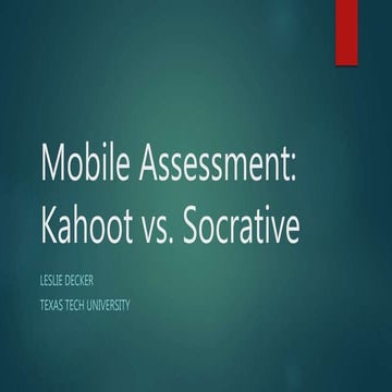 Mobile assessment decker