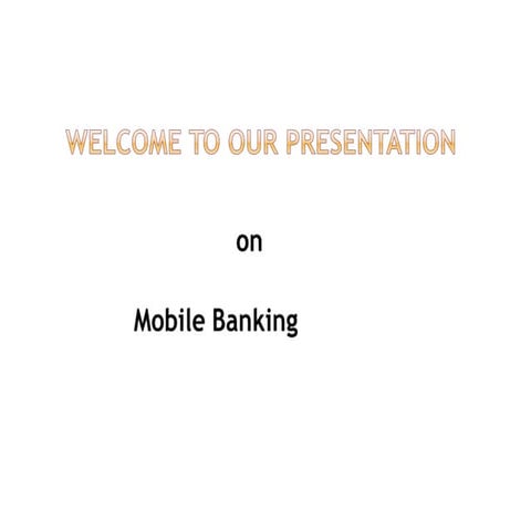Mobile banking