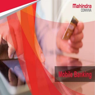 Mobile banking - not just a niche service-a norm!