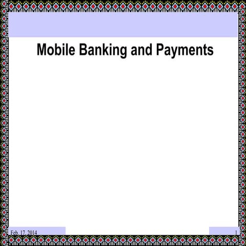 Mobile banking & payment