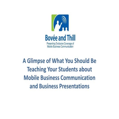 Mobile Business Communication and Business Presentations
