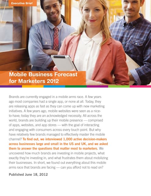 Mobile Business Forecast for Marketers