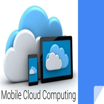 Mobile cloud computing - Introduction