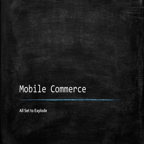 Mobile Commerce