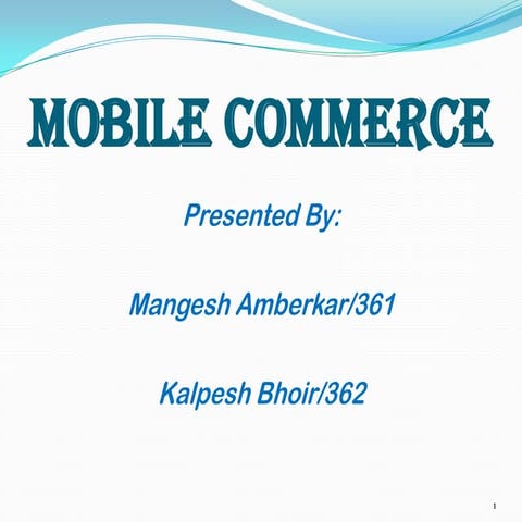 Mobile commerce