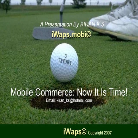 Mobile Commerce - Opportunities in Business Applications